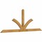Ekena Millwork Richland Rough Sawn Timber Gable Bracket, Western Red Cedar, 96"W x 36"H x 2"D x 4"F, 9/12 Pitch GBW096X36X0204RIC00RWR - alternate 4